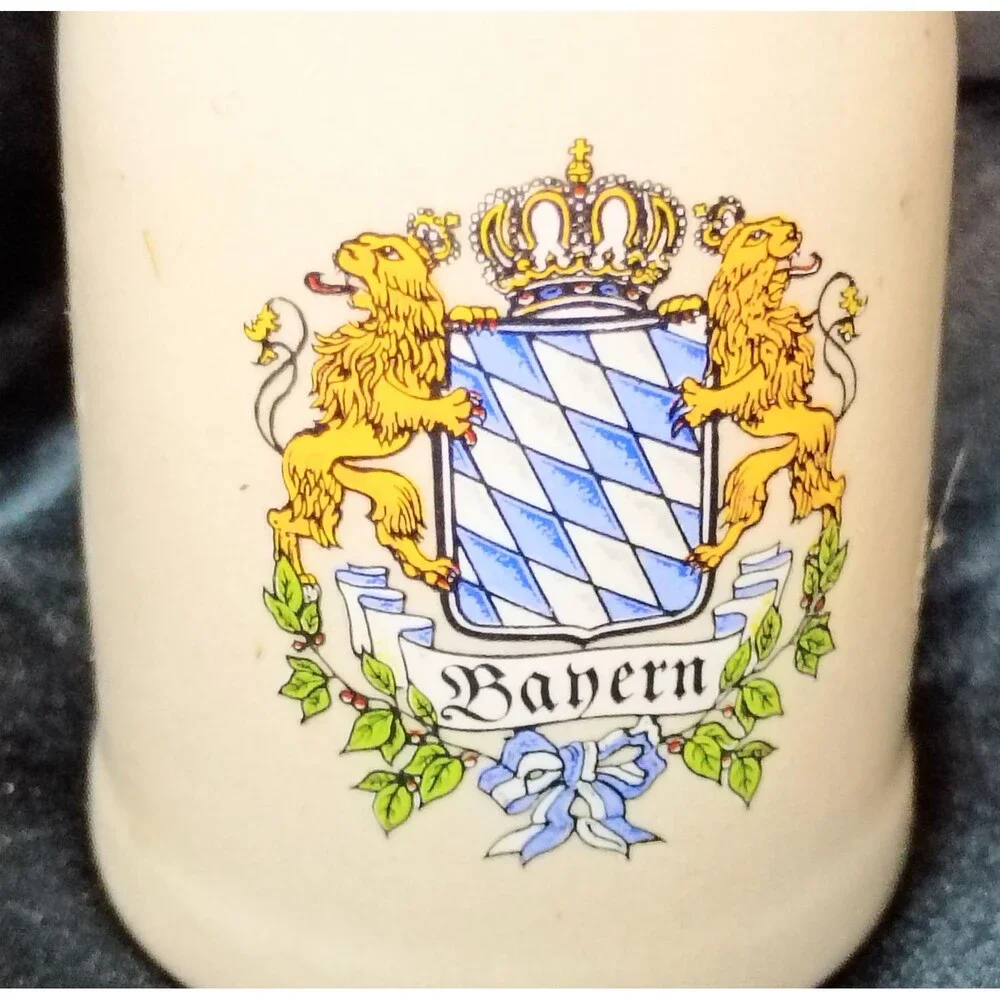 Vintage Bayern Stoneware Shot Glass/ Miniature Stein